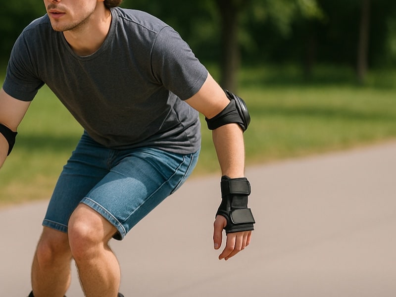 Protections poignet pratique roller